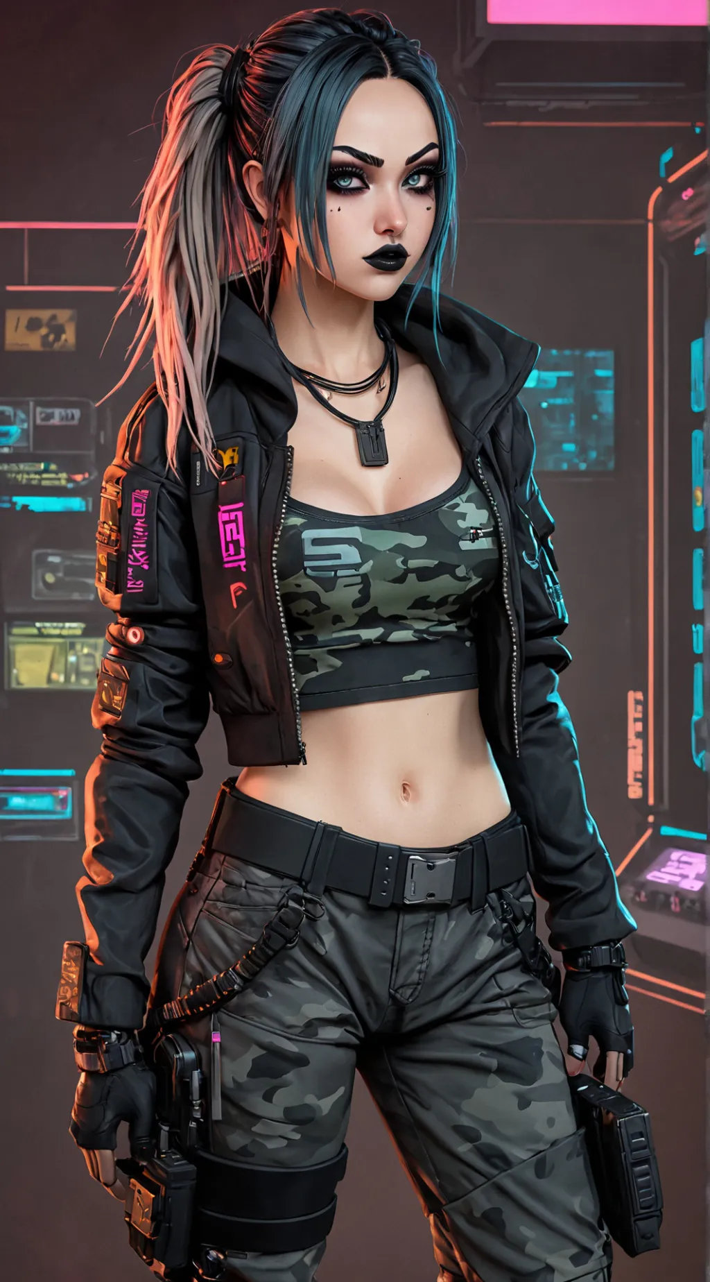 ai character: The Midnight Siren background