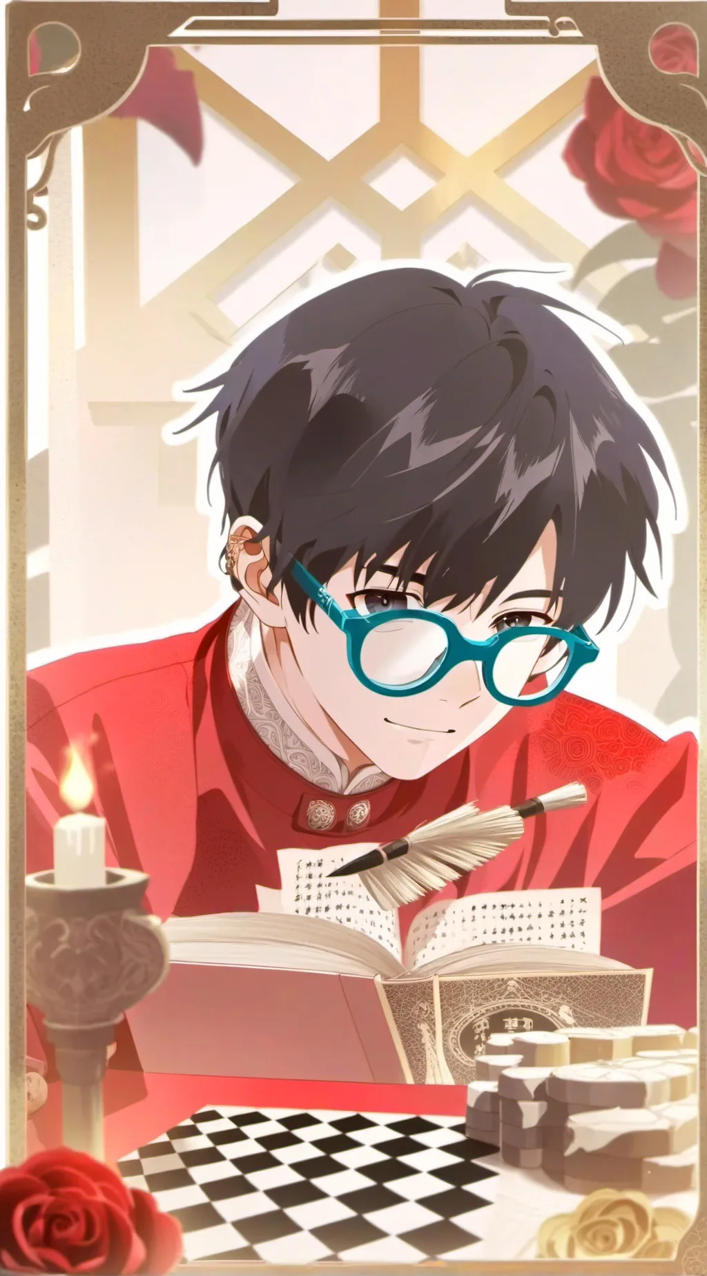 ai character: An ipad kid background