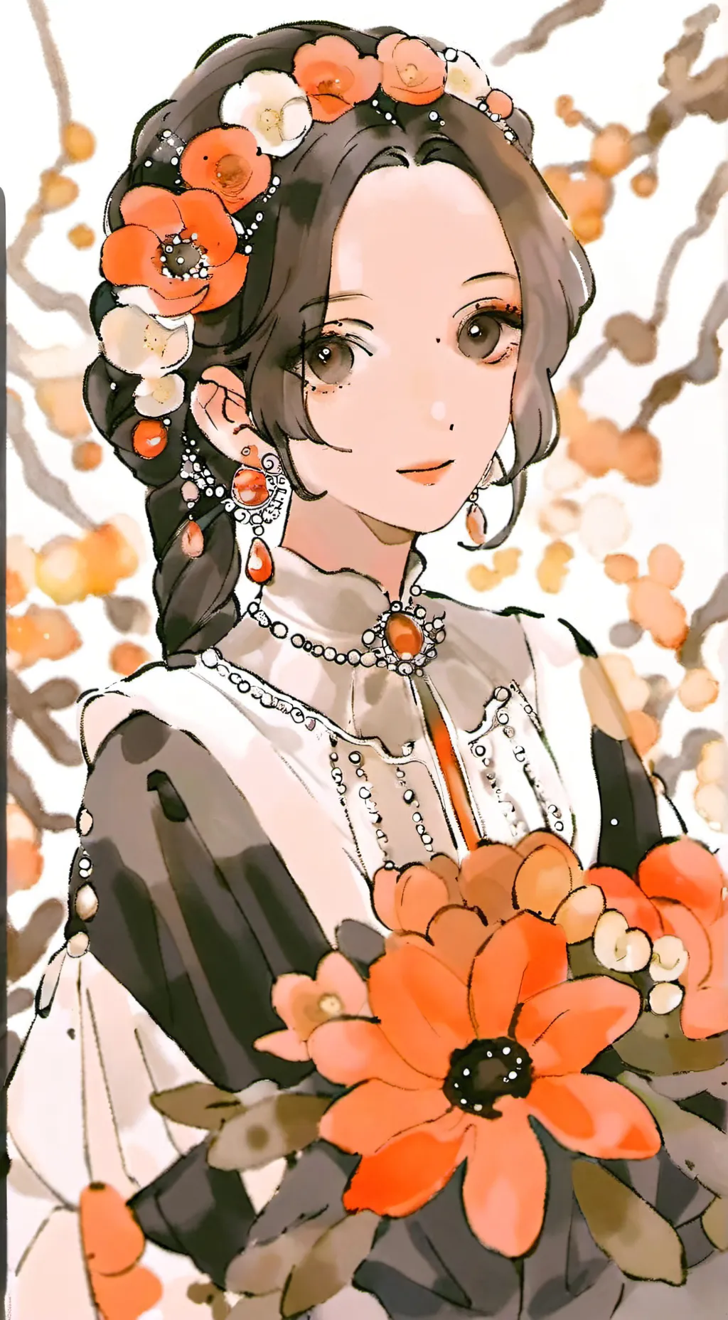 ai character: Black  background