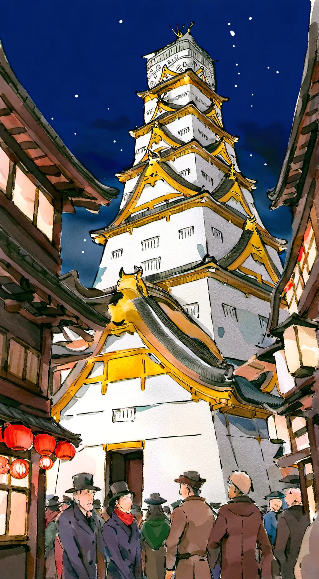 ai character: osaka japan background