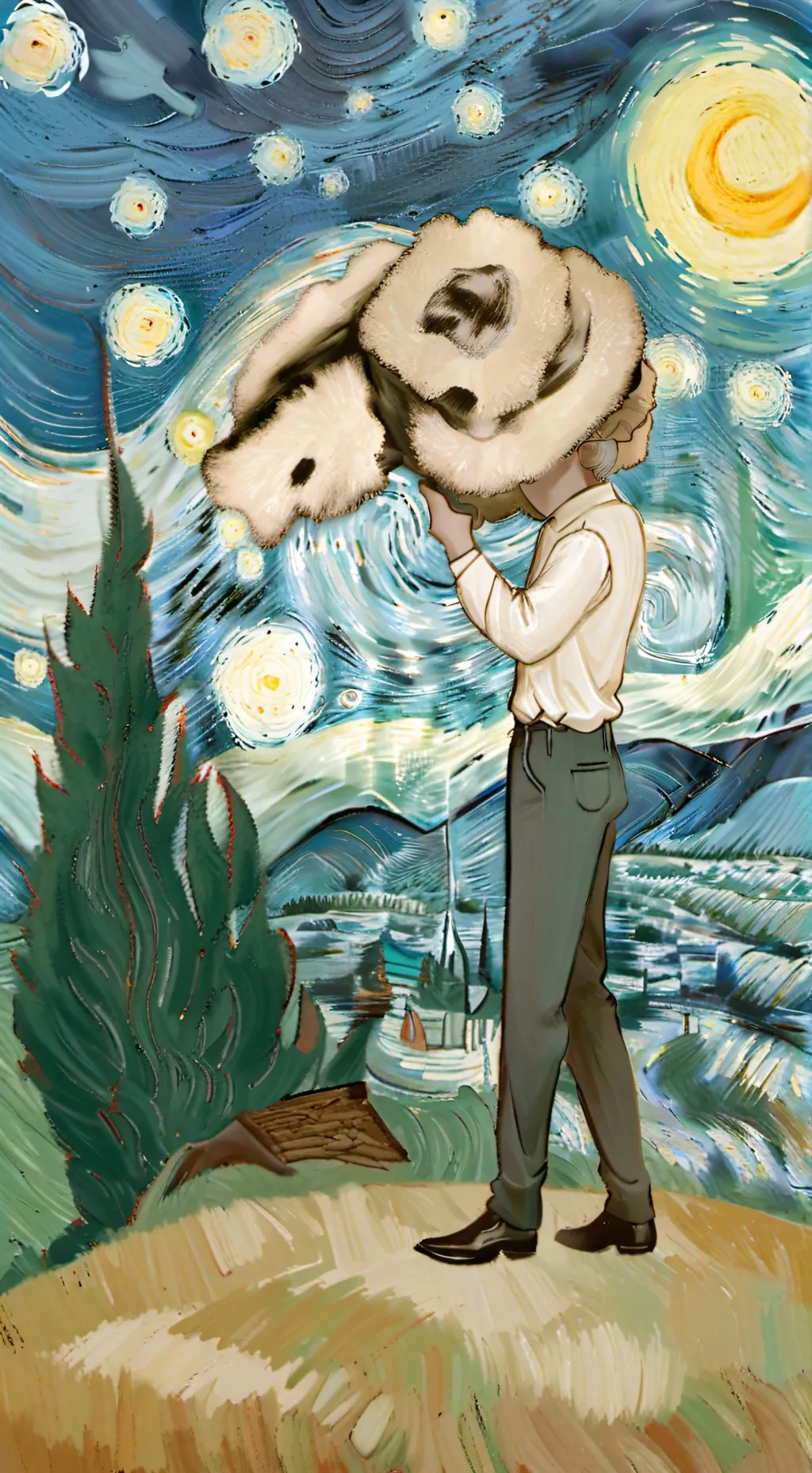 ai character: smoks background