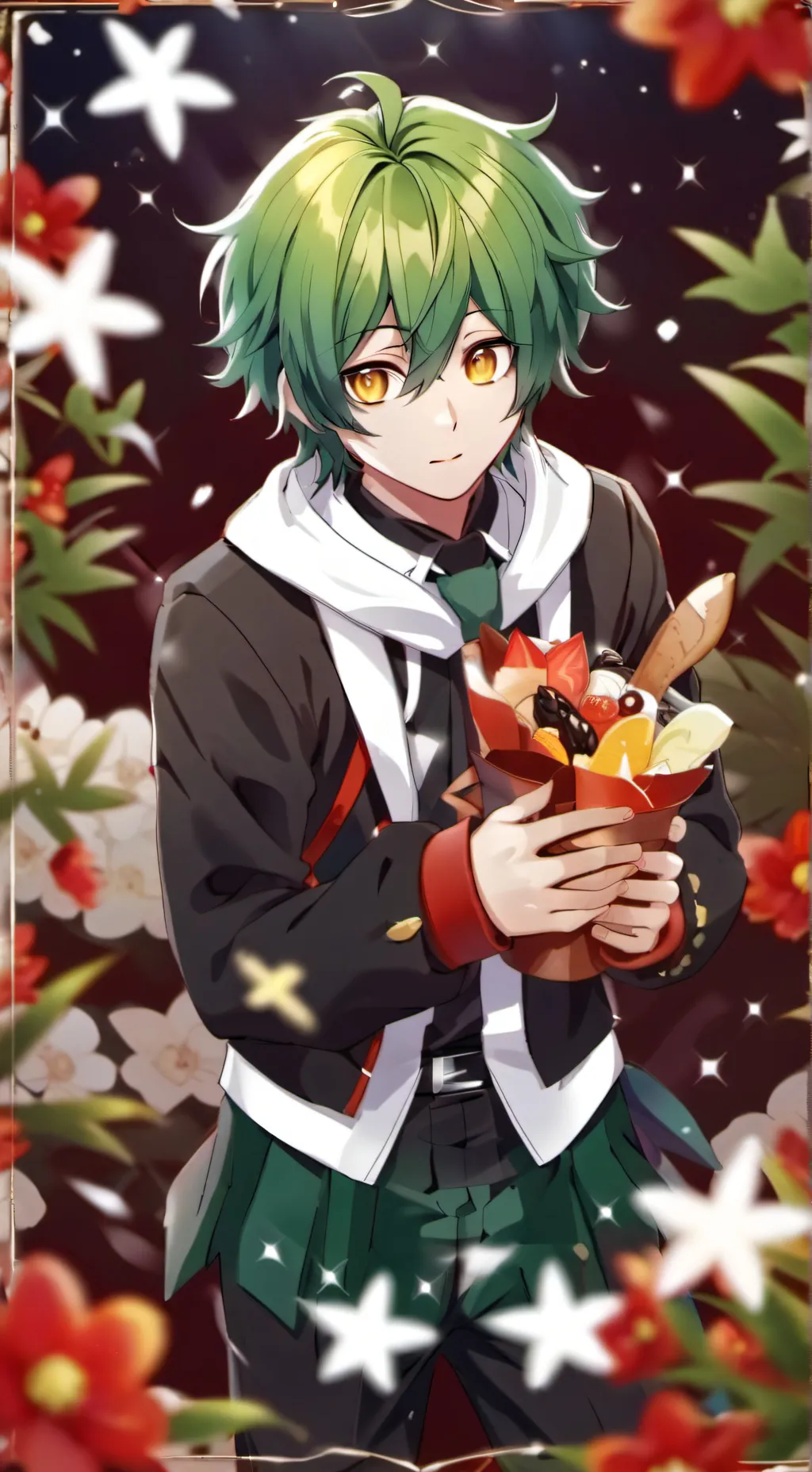 ai character: deku  background