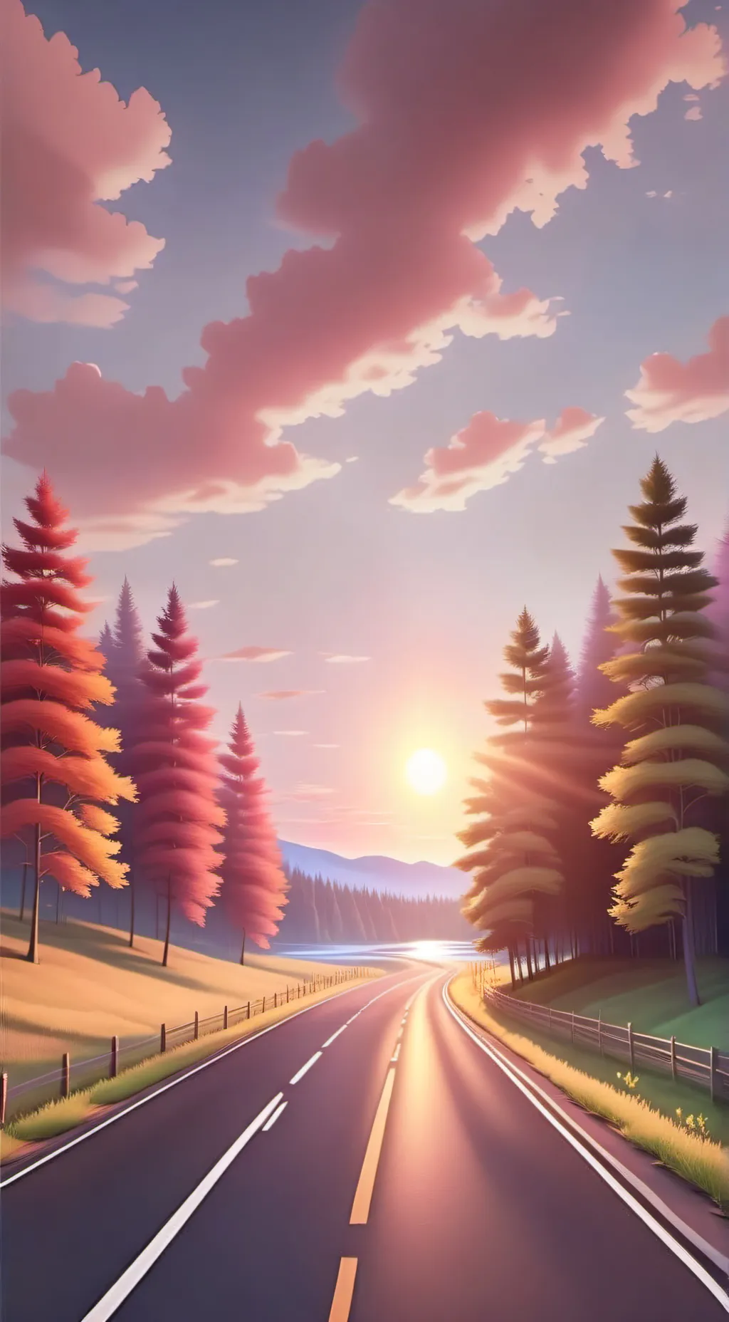 ai character: road trip background