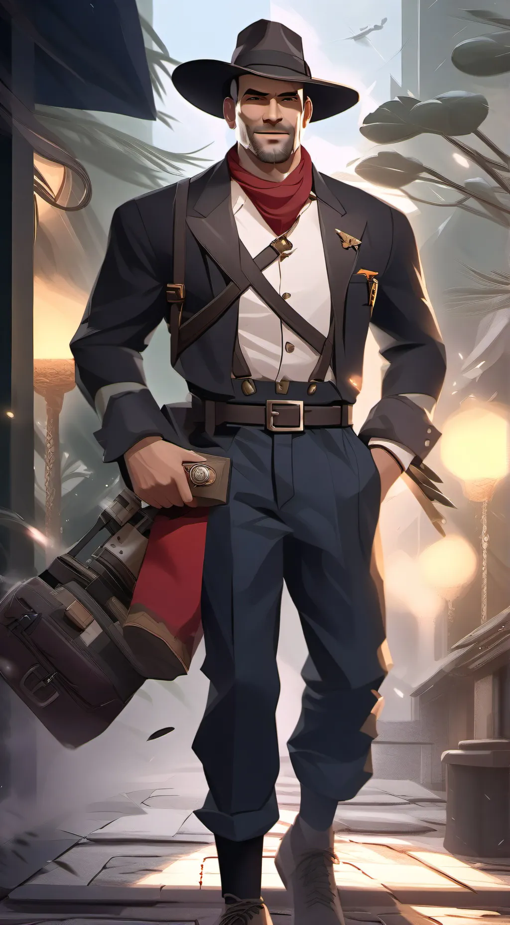 ai character: tf2 squid game  background