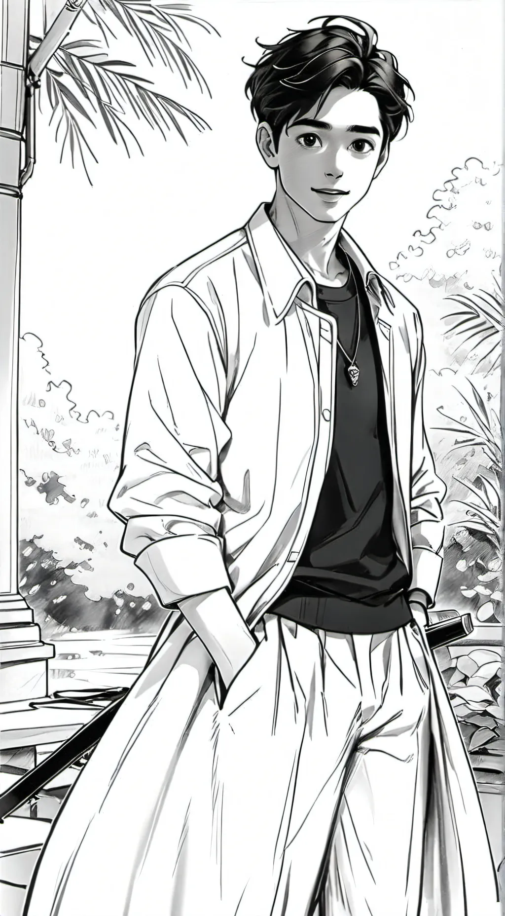 ai character: Steven  background