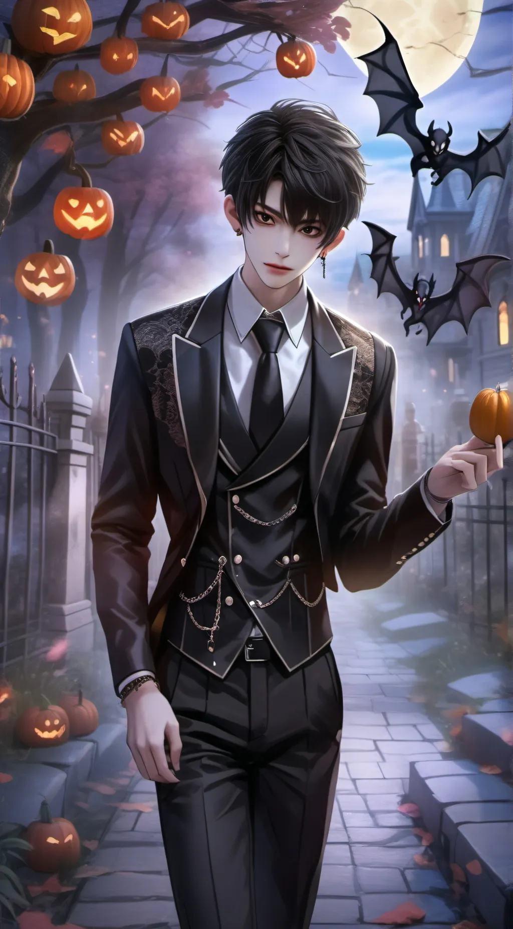 ai character: 🎃Halloween🎃 background
