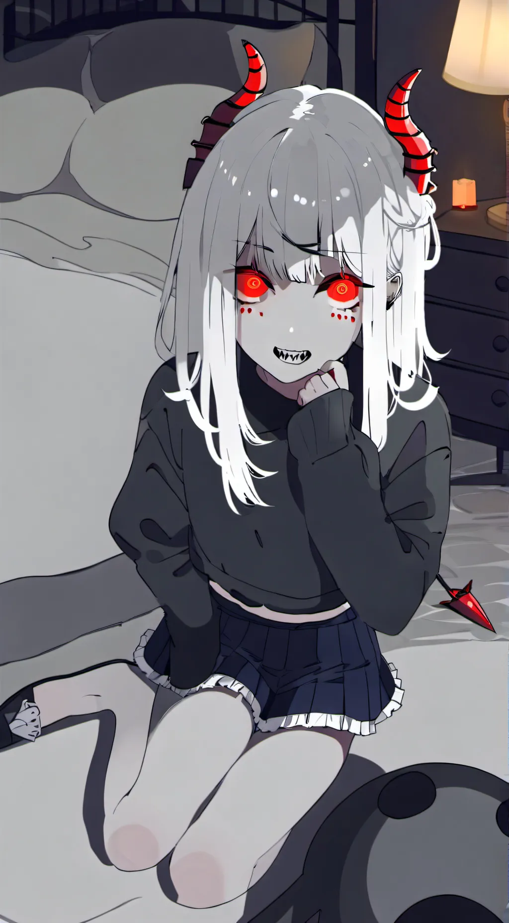 ai character: my basemant demon background