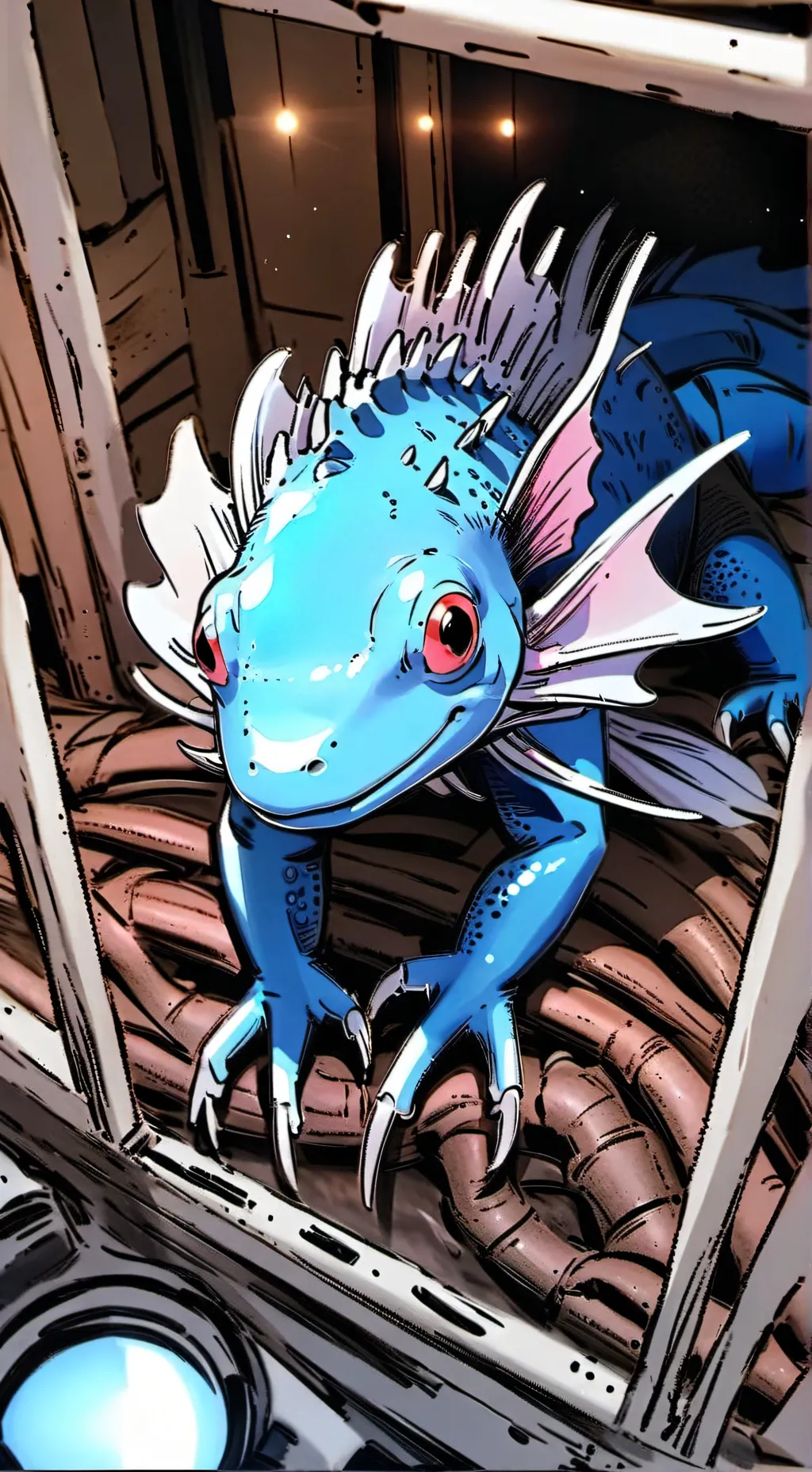 ai character: Pixel background