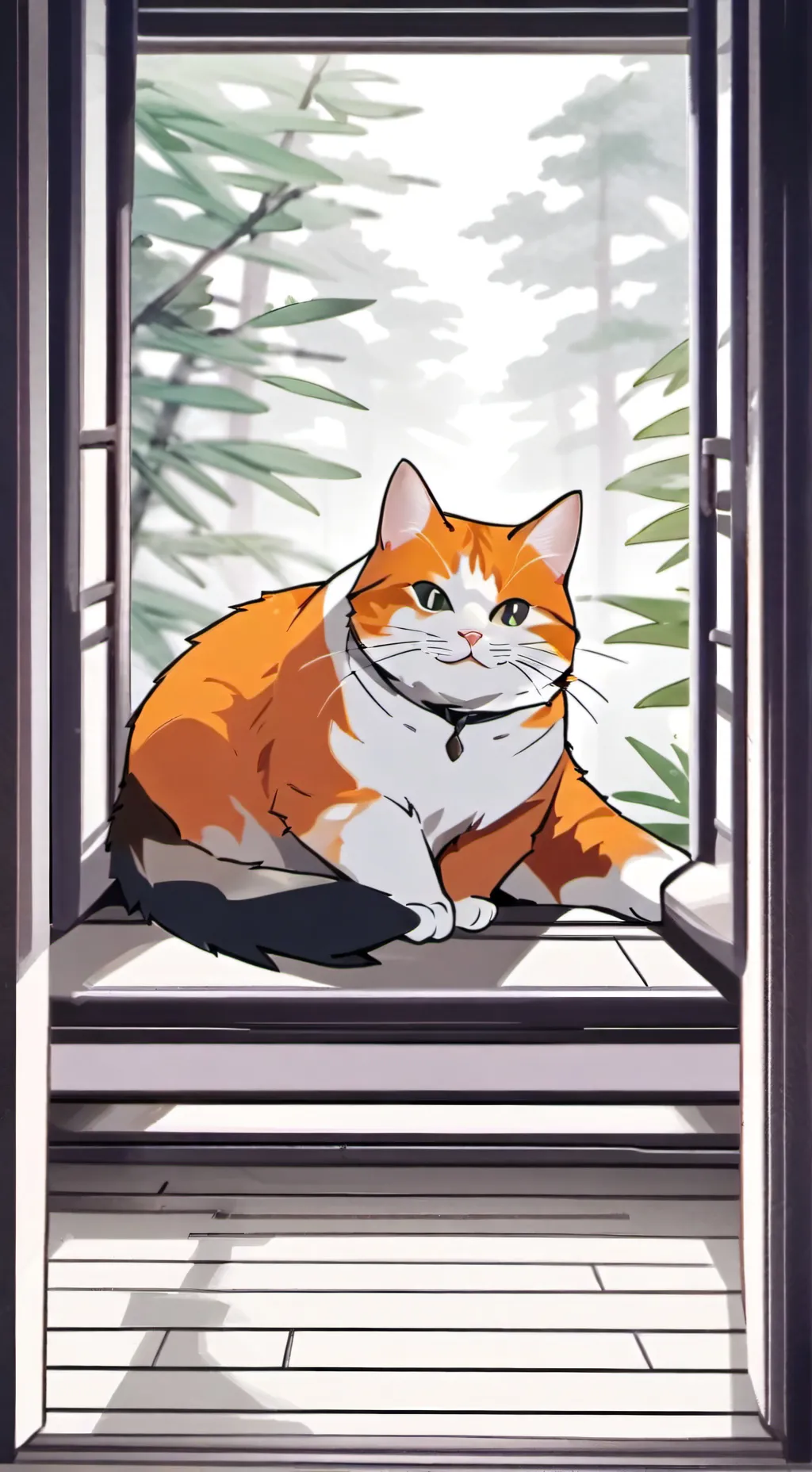 ai character: my cat name Pepa  background