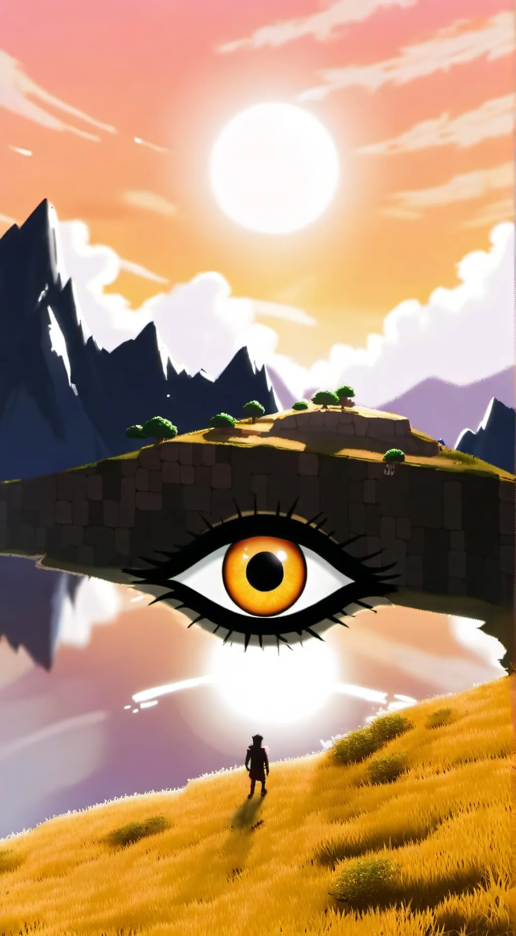 ai character: I spy eye background