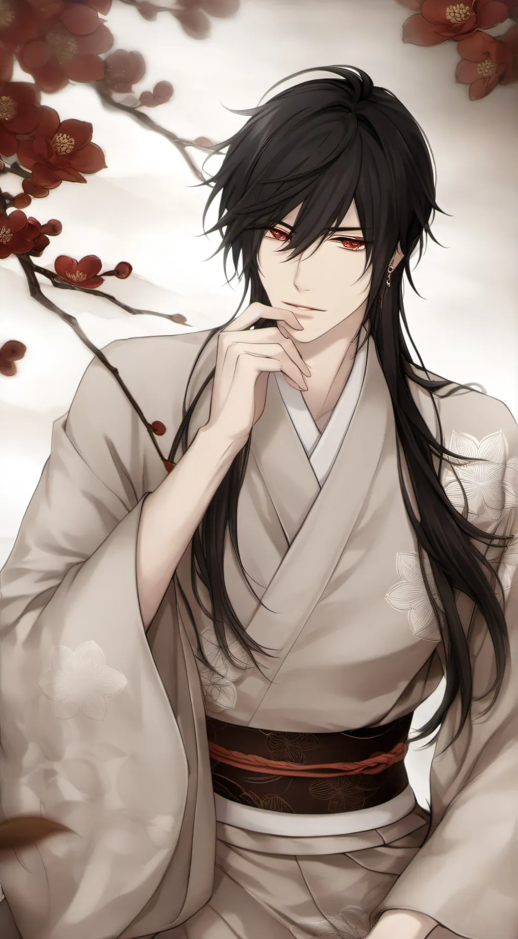 ai character: °• Kaji •° background