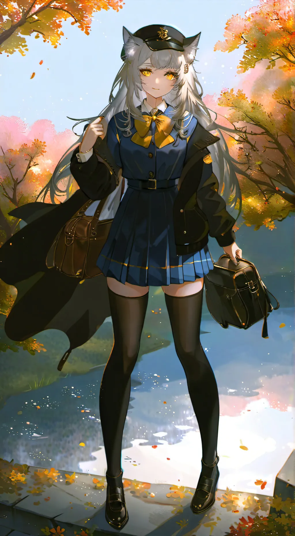 ai character: Hs catgirl tg tf background