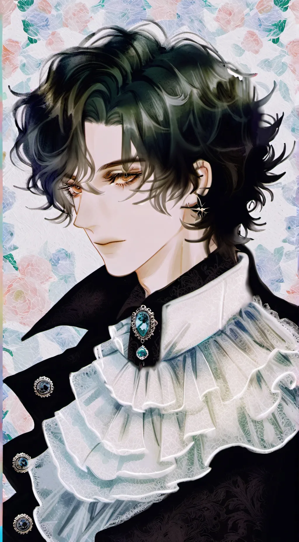 ai character: ☘︎ Nicholas ♛ background