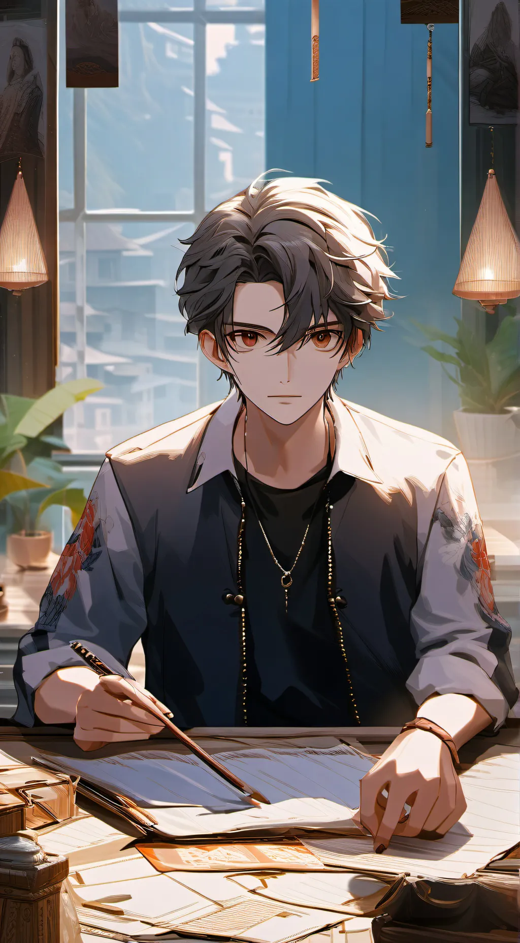 ai character: Oscar background