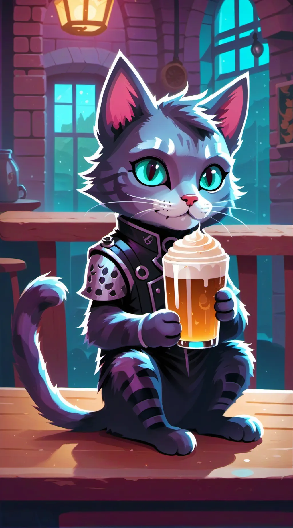 ai character: A Nice Cafè background