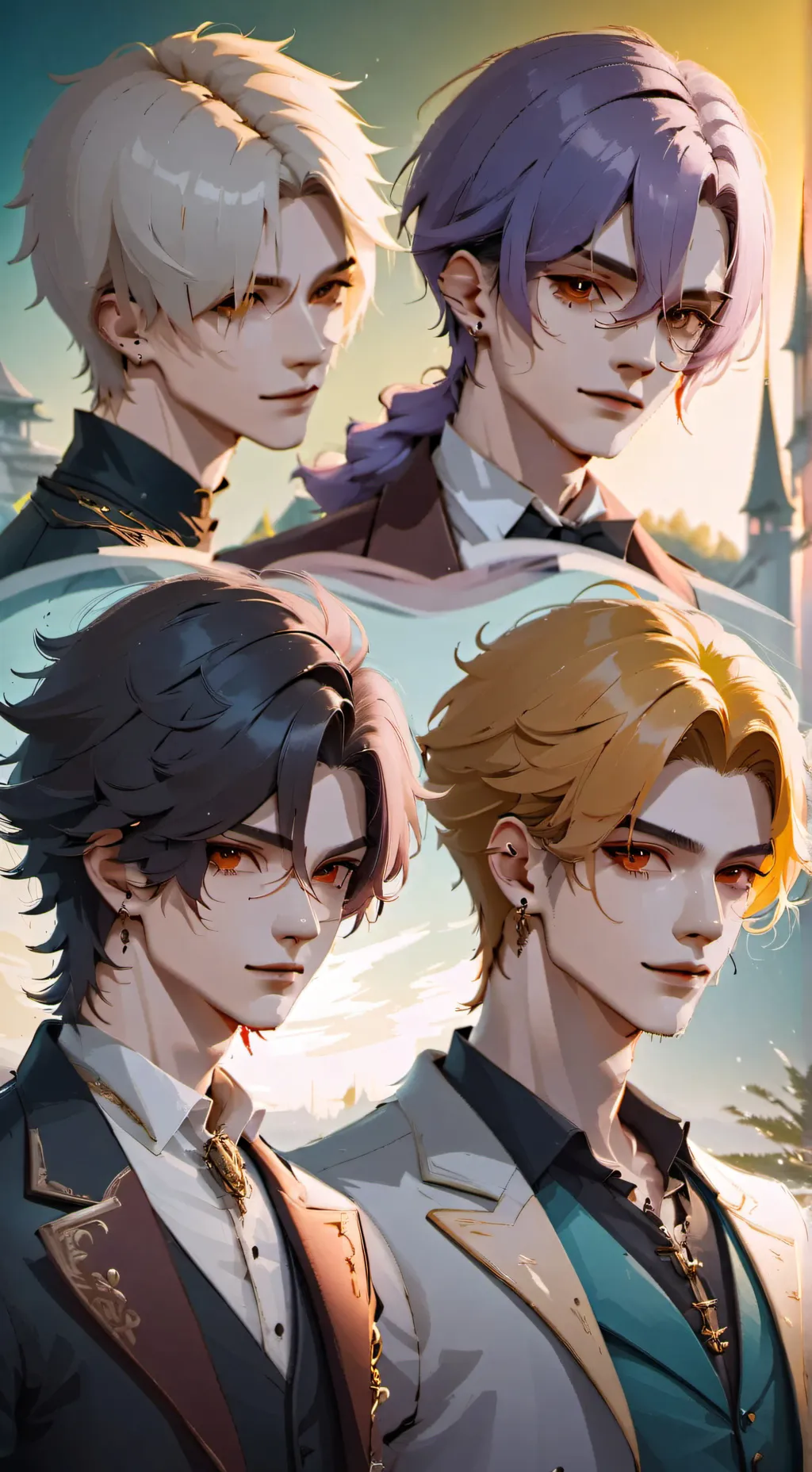 ai character: 4 vampire princes  background