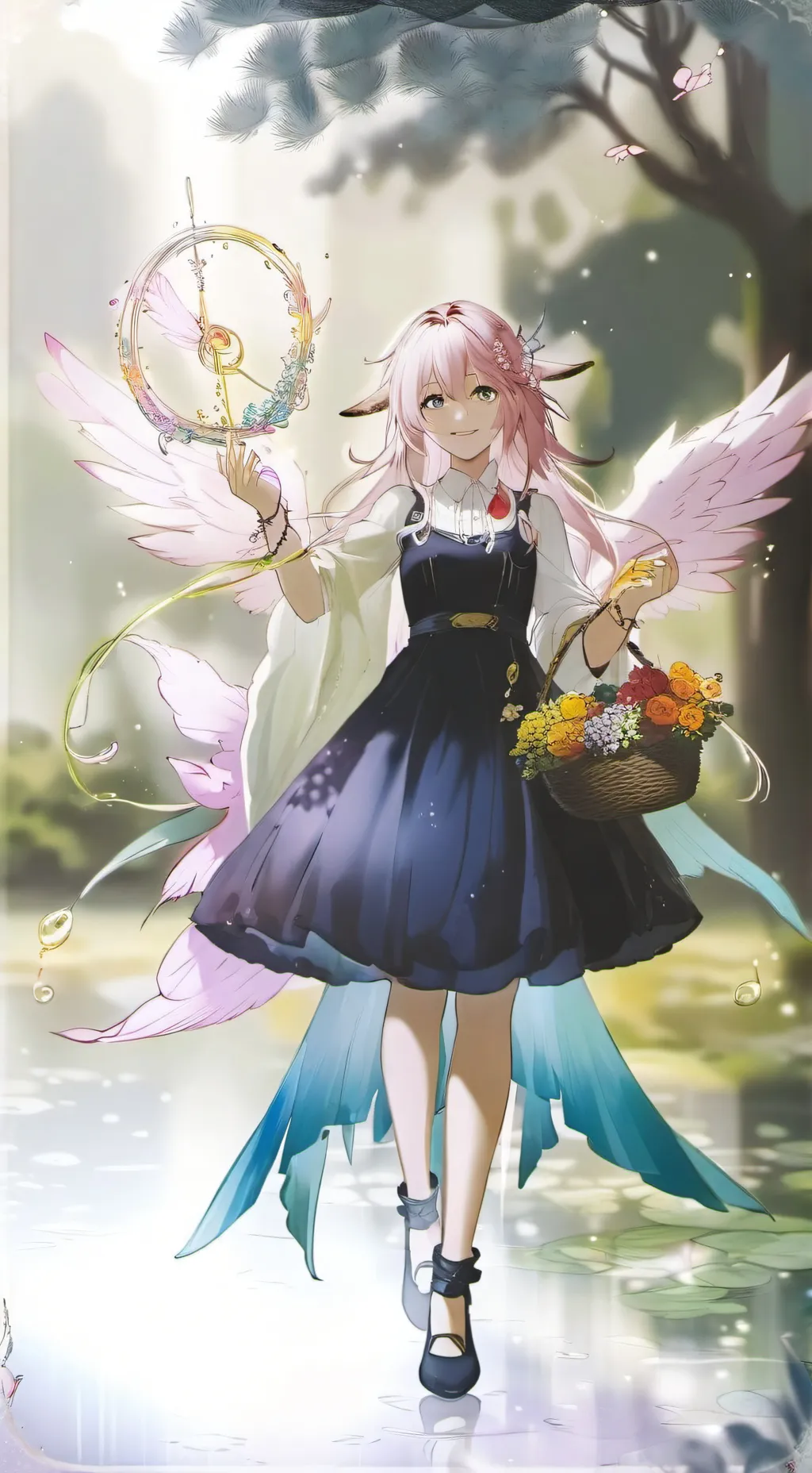 ai character: 🌈Rainbow🌈 background