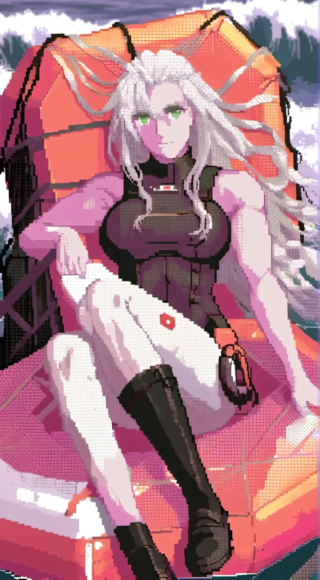 ai character: commander Sophia  background