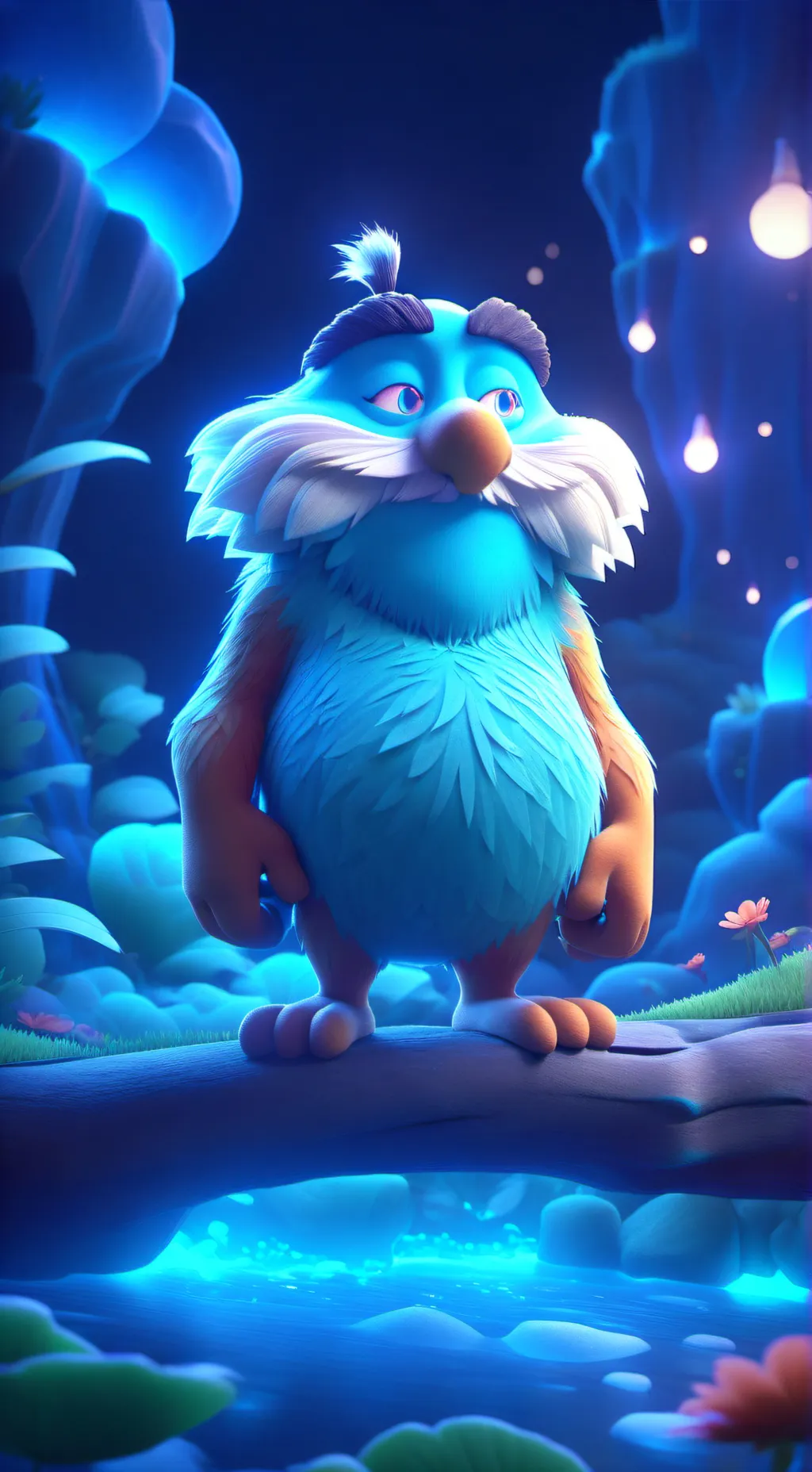 ai character: The Lorax  background