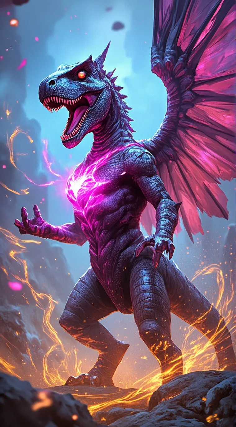 ai character: Диноз background