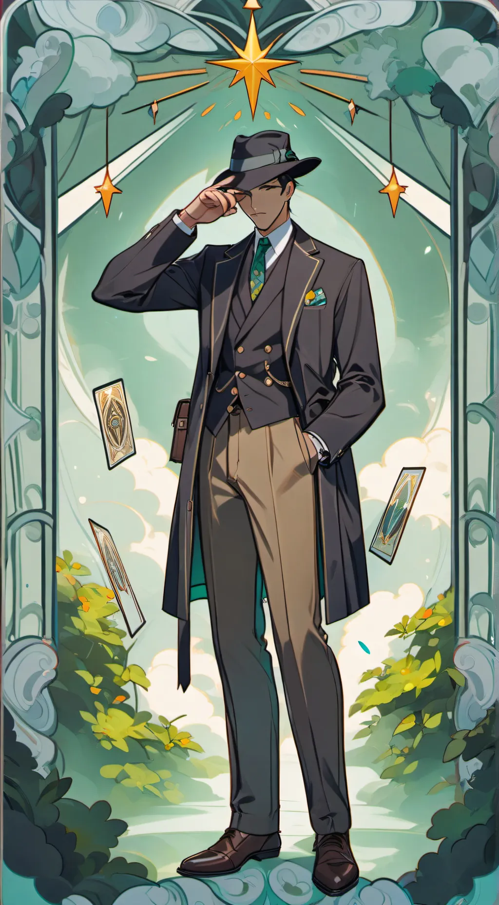 ai character: Hh boogie man  background