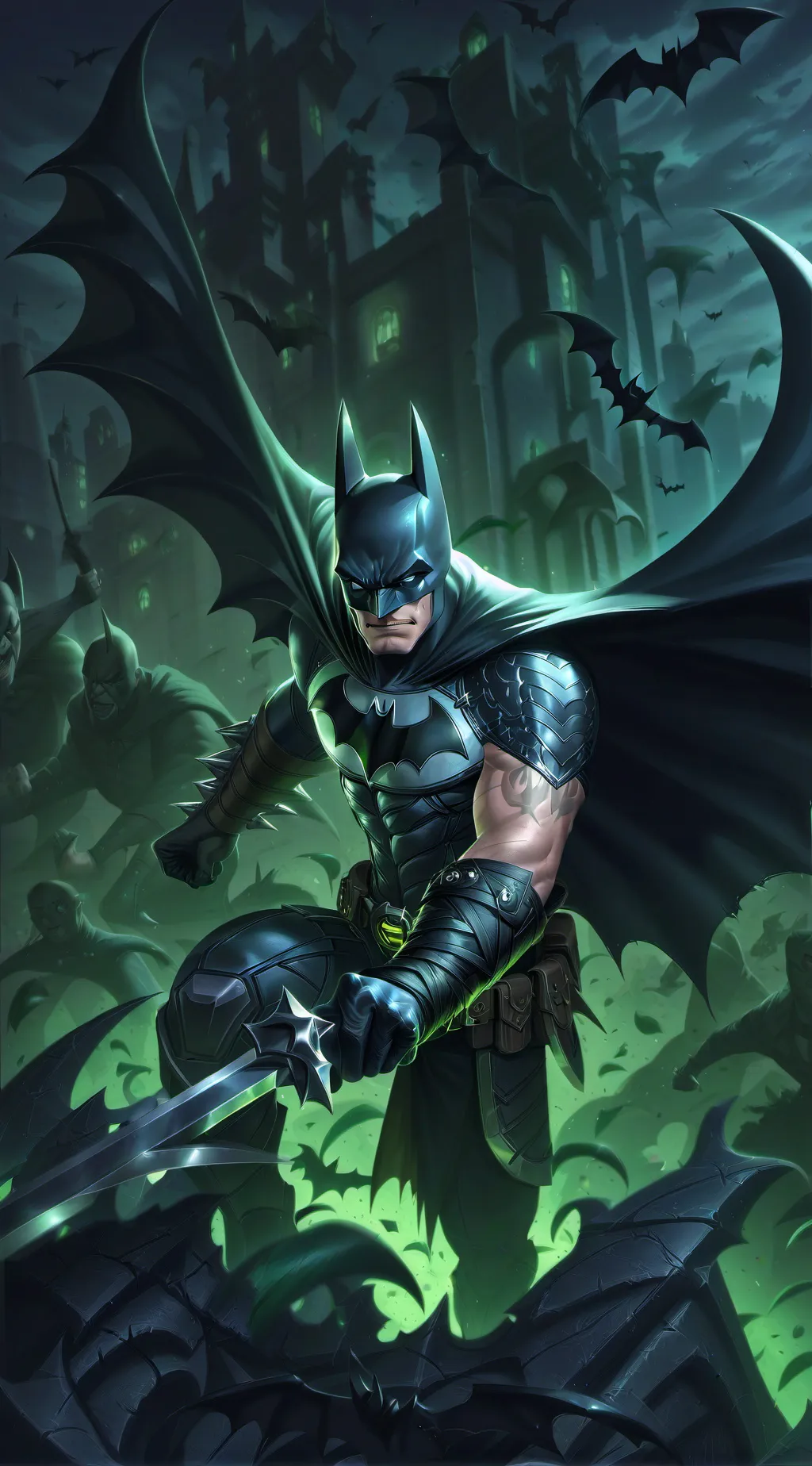 ai character: Batman  background