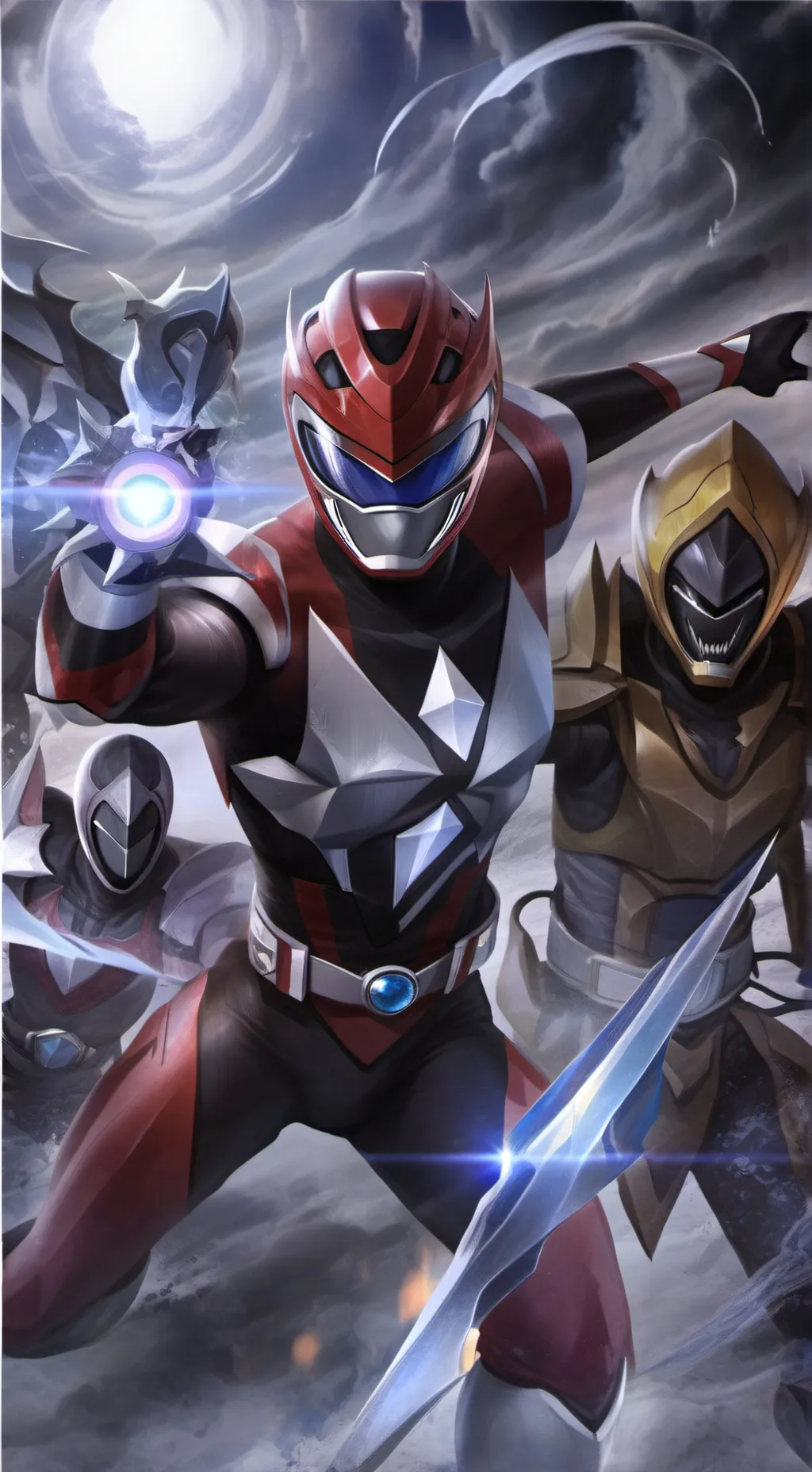 ai character: power rangers  background