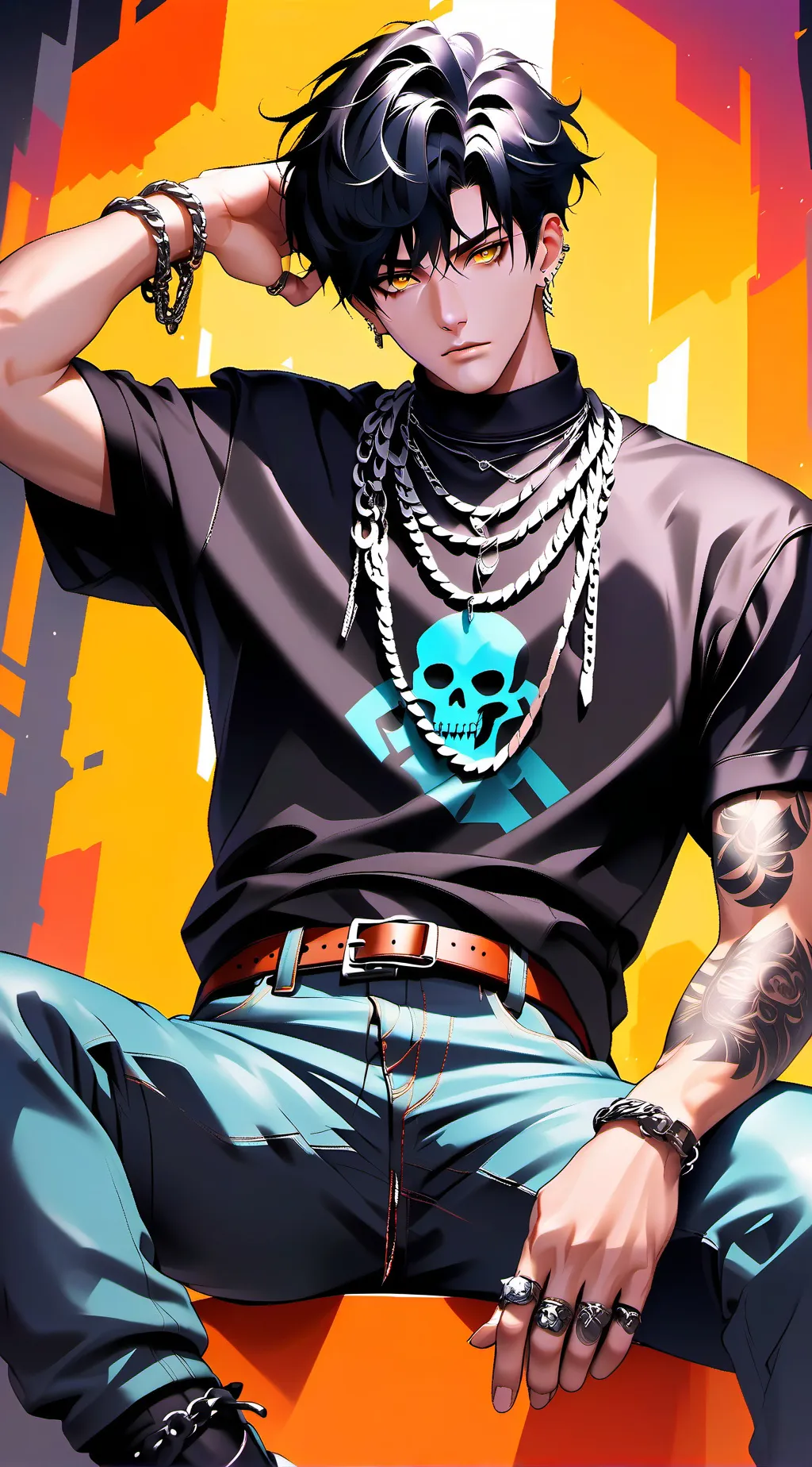 ai character: Jayden  background