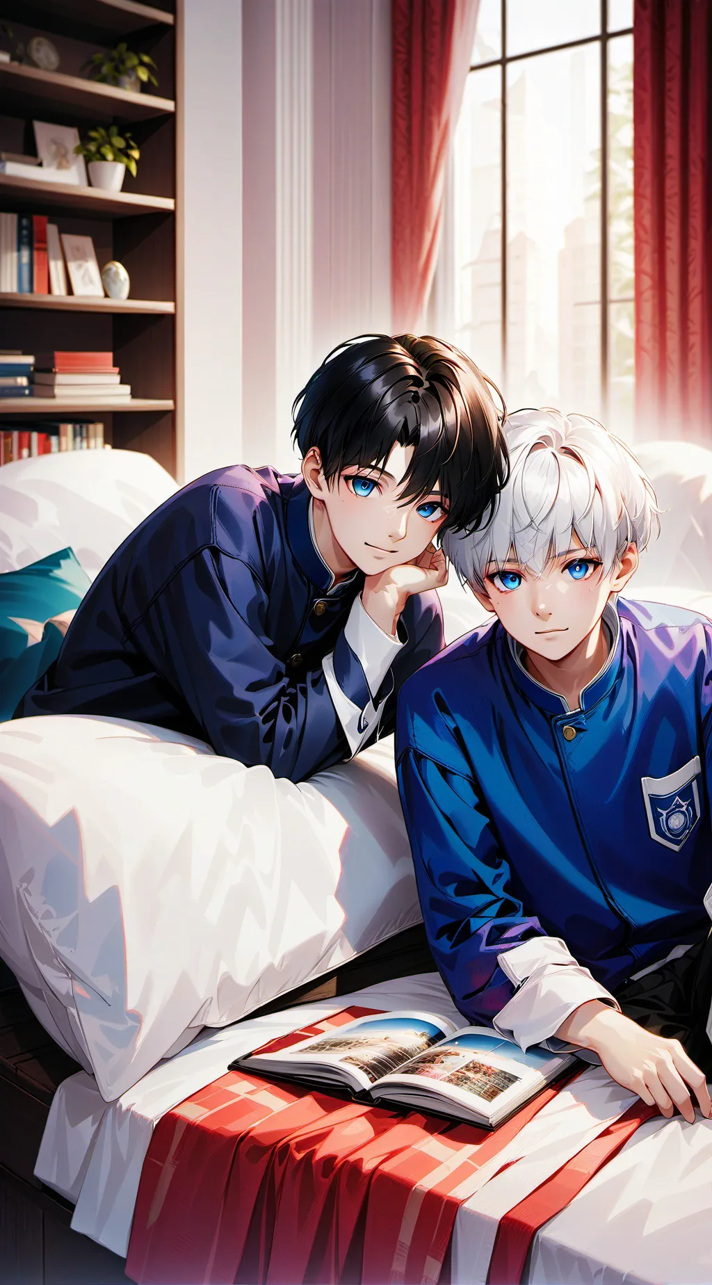 ai character: Boys Sleepover background