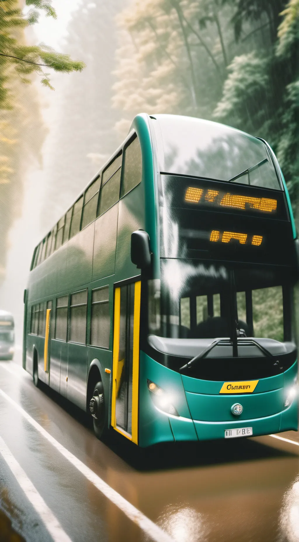 ai character: Racing bus background