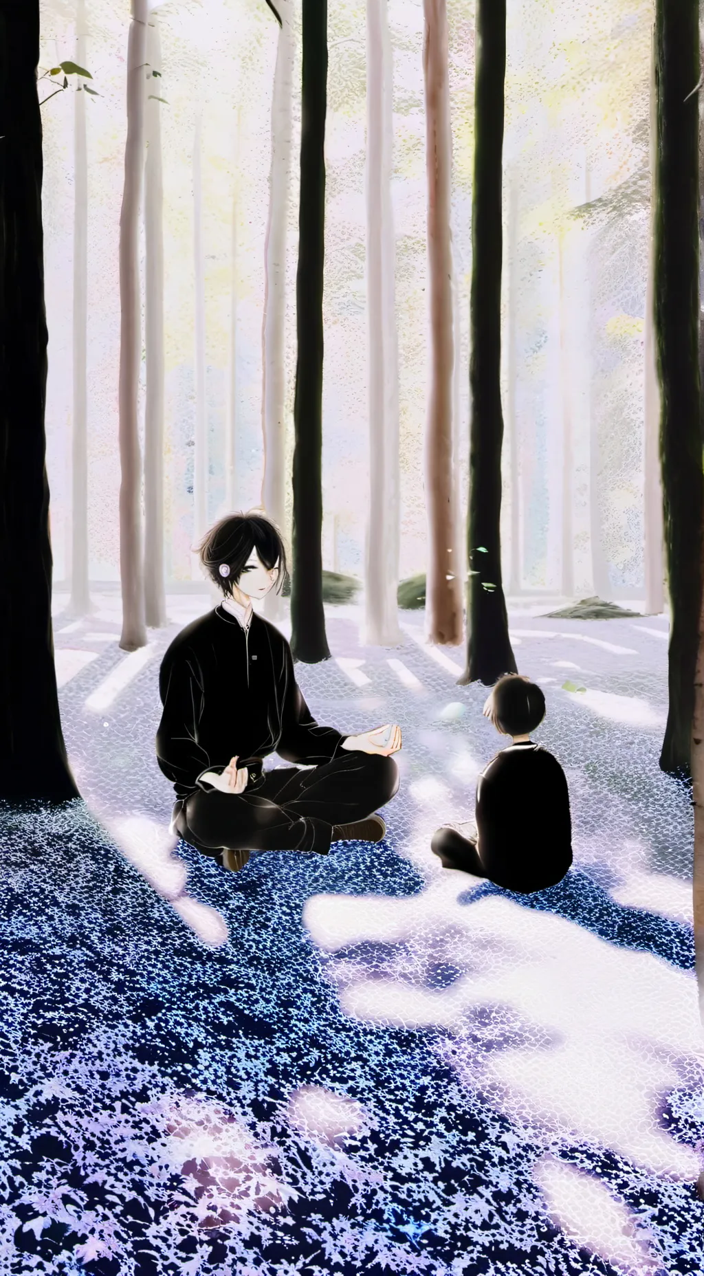 ai character: Blue lock background