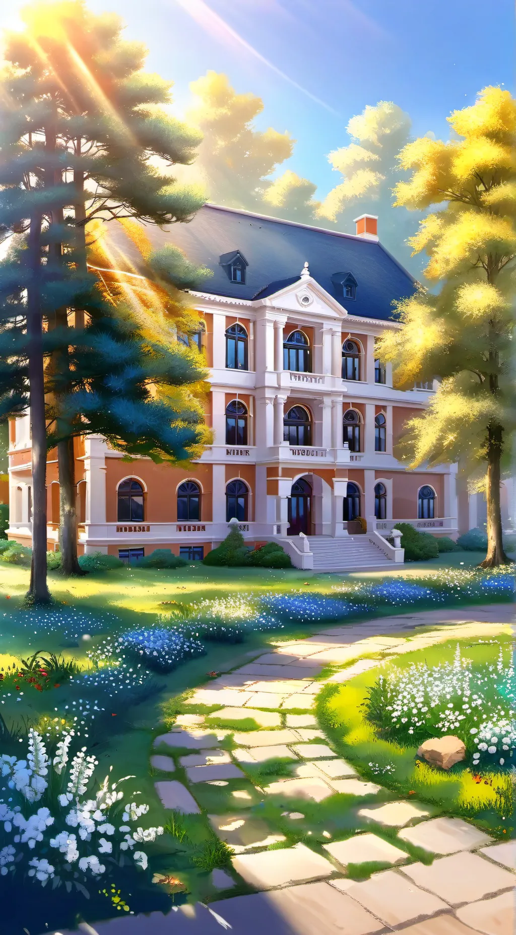 ai character: New School background