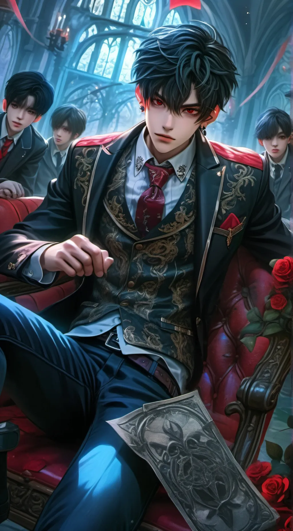 ai character: -{David}- background