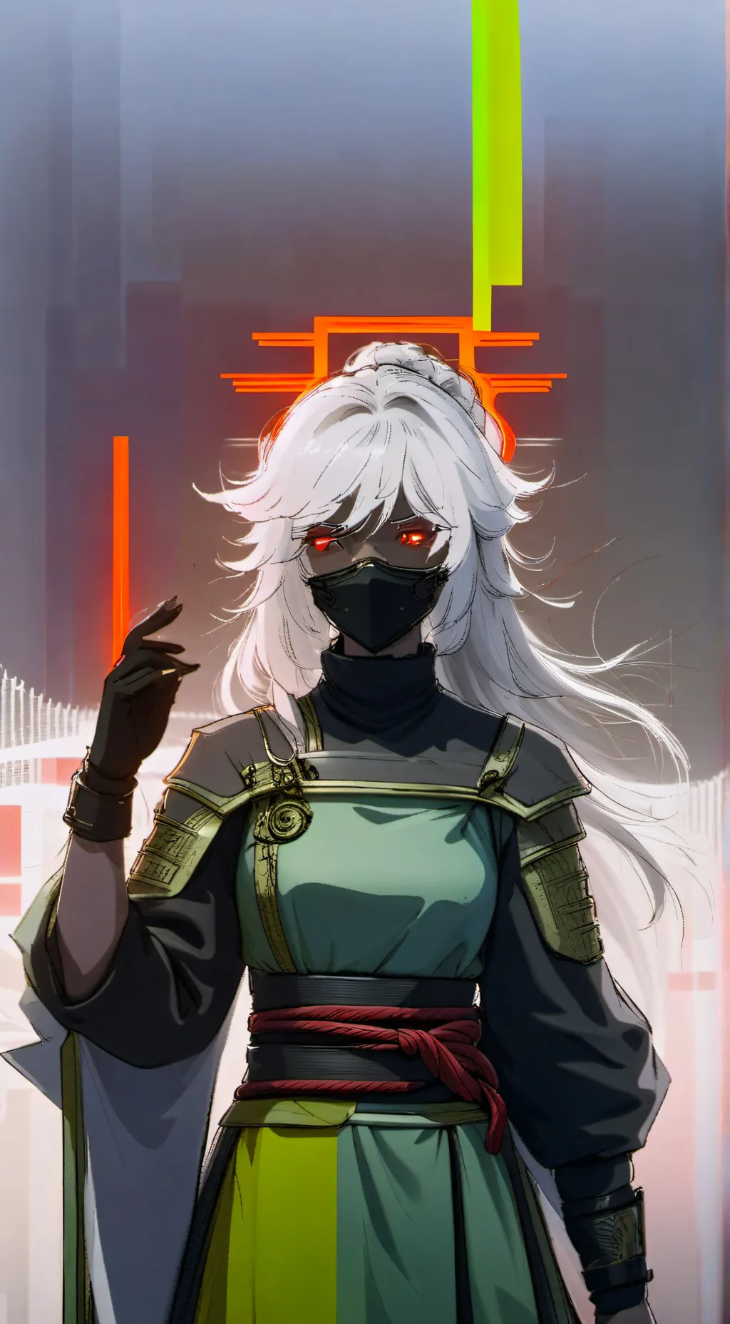 ai character: female 1x4  background