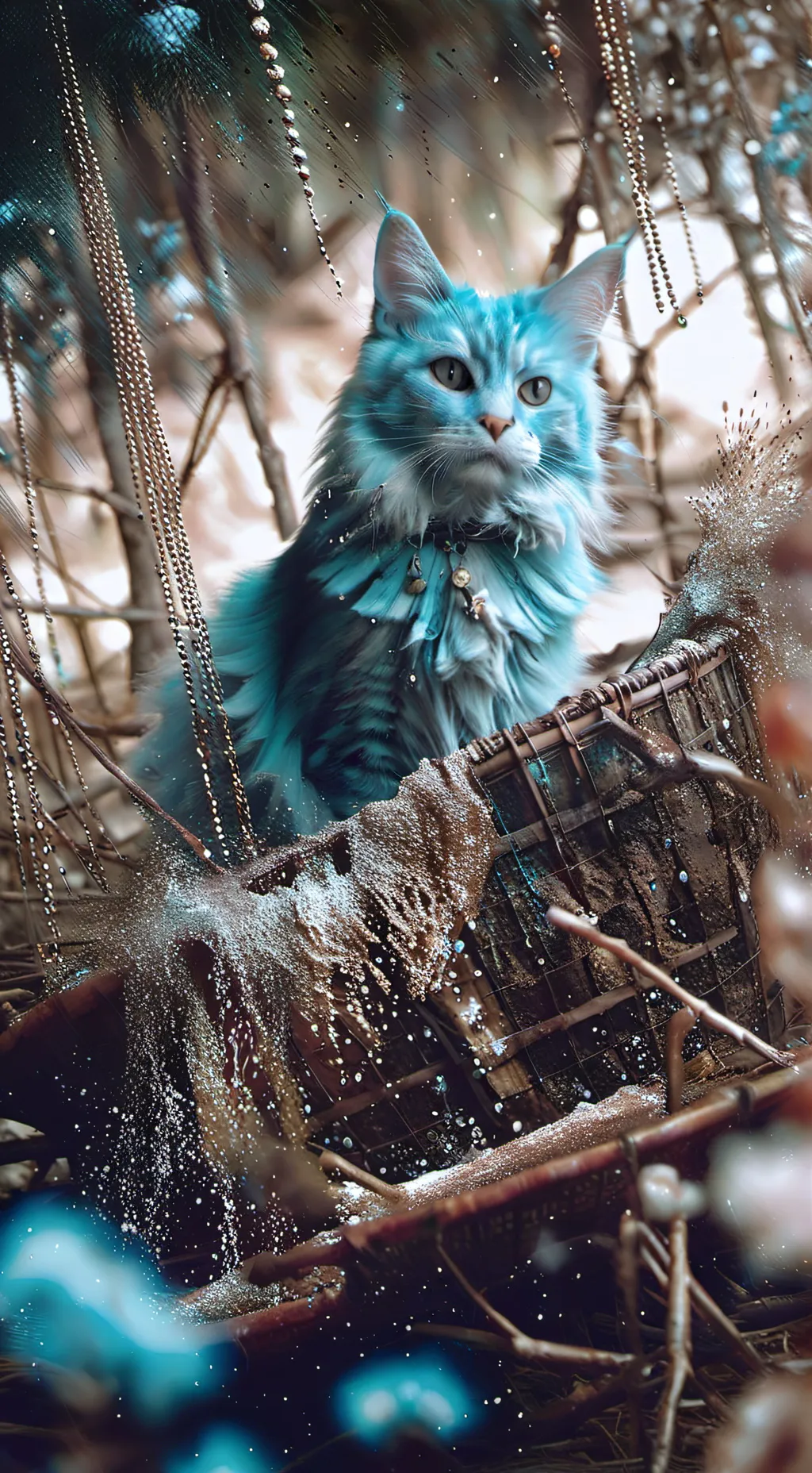 ai character: The Rare cat background