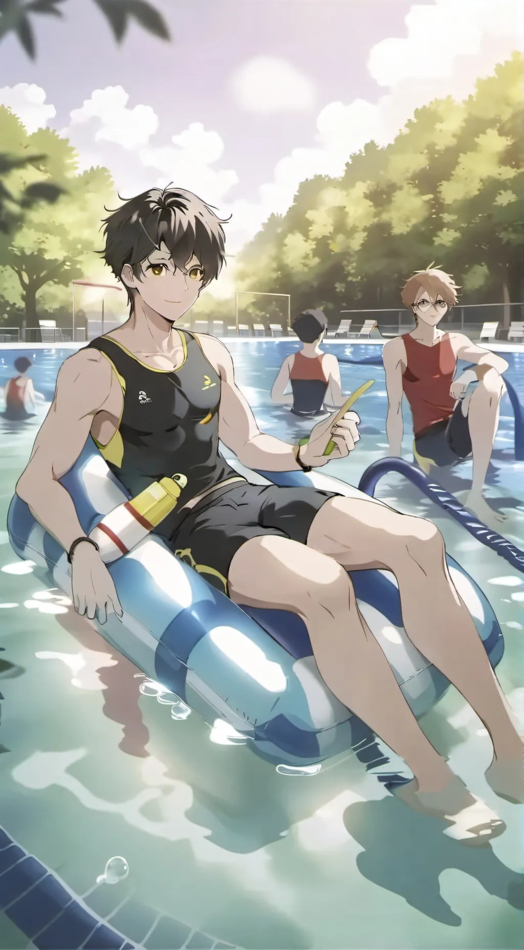 ai character: Swimming Class background