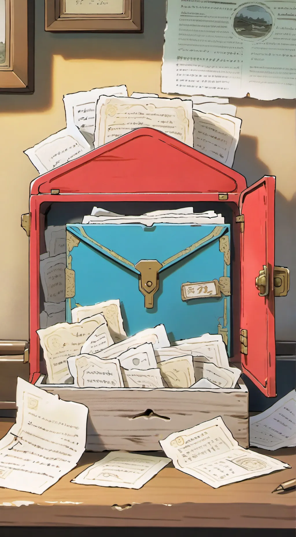 ai character: Idea box background