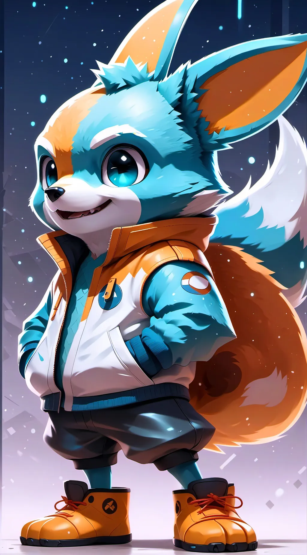 ai character: furry party!!!!! background