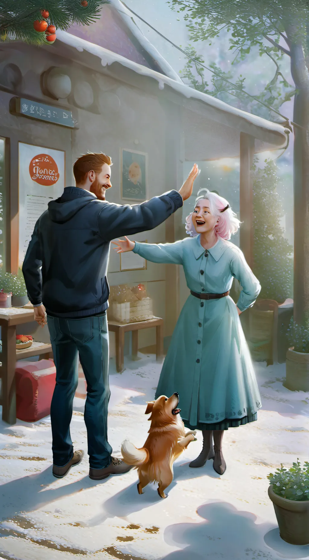 ai character: Pusheen background