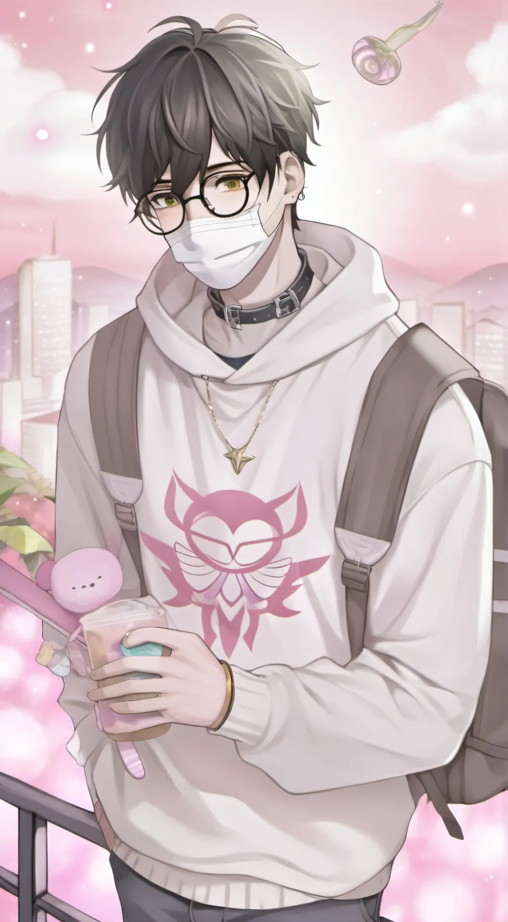 ai character: Akio 👓🩰 background