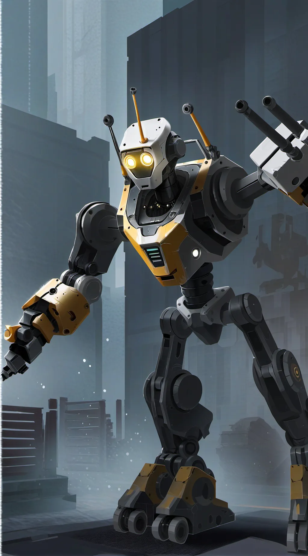 ai character: wallace the wolf background