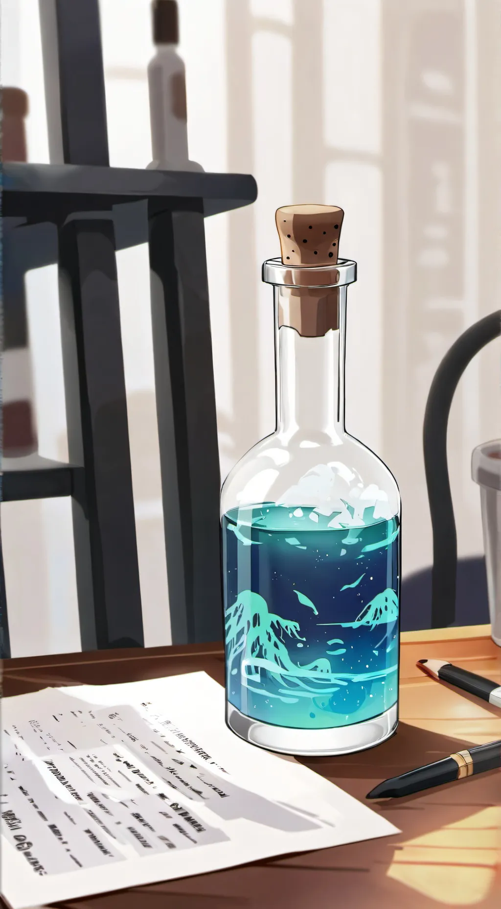 ai character: Expansion drink background