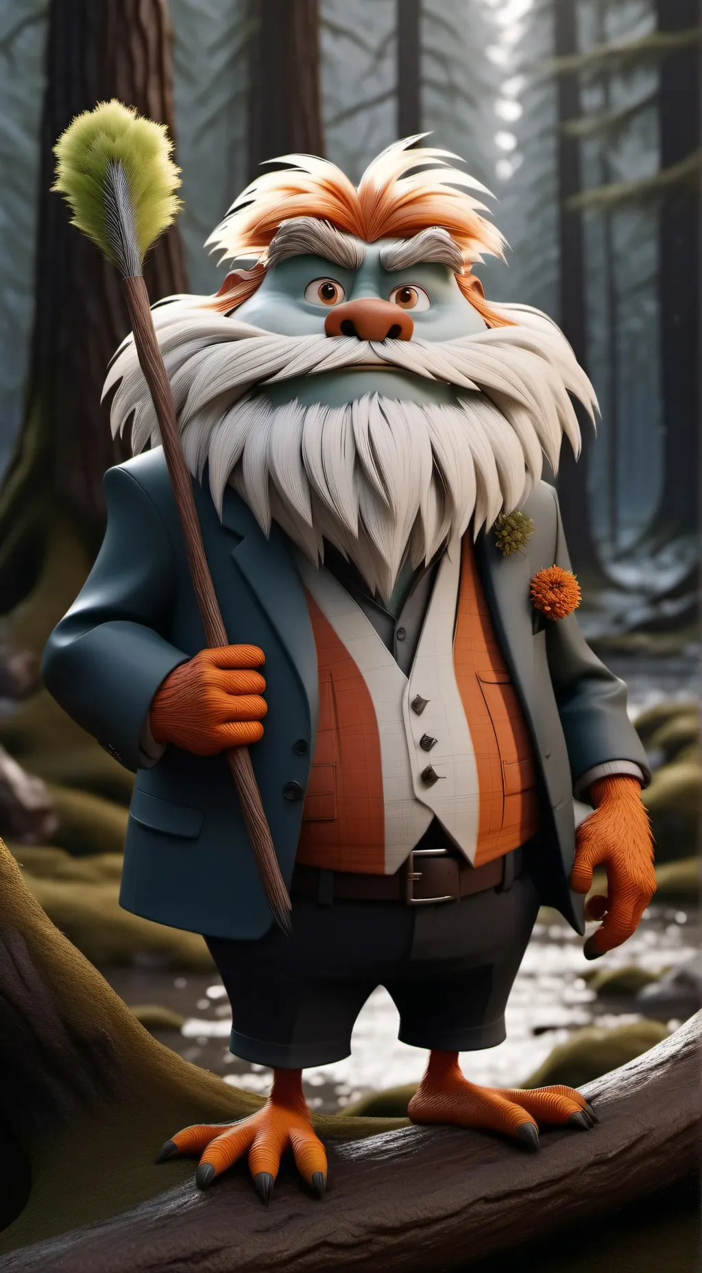 ai character: The Lorax  background