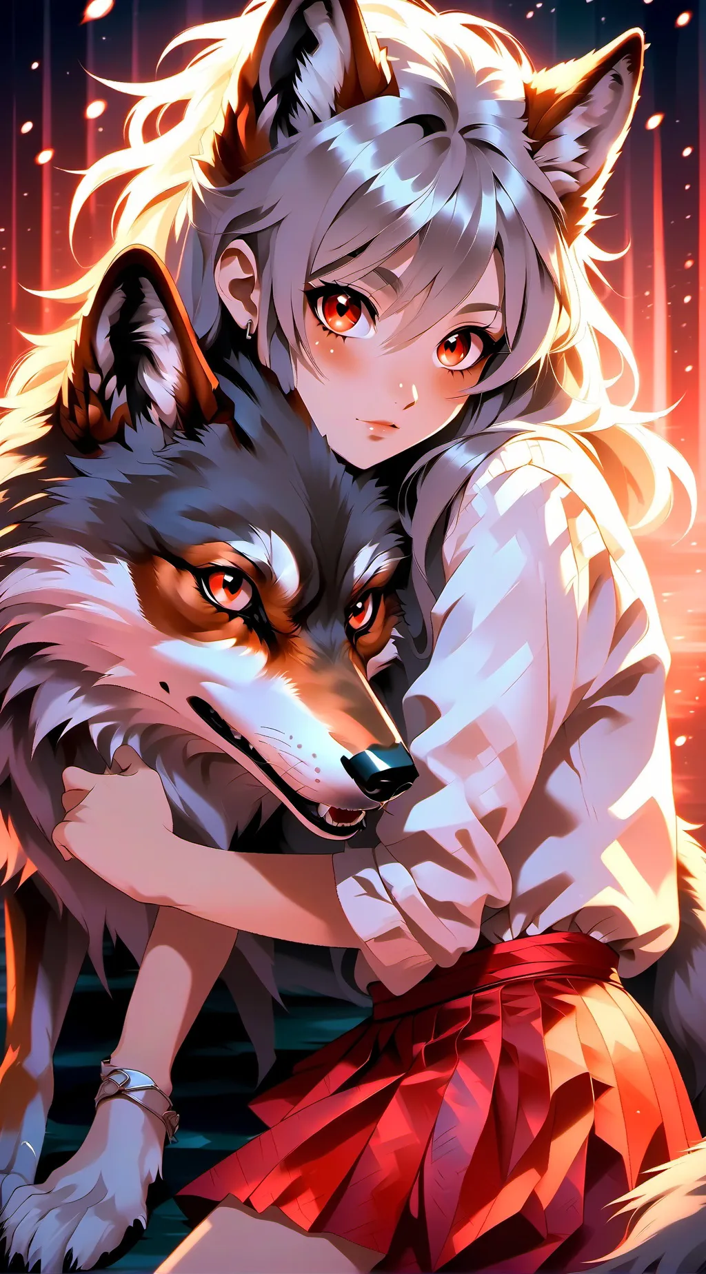 ai character: Amber  background