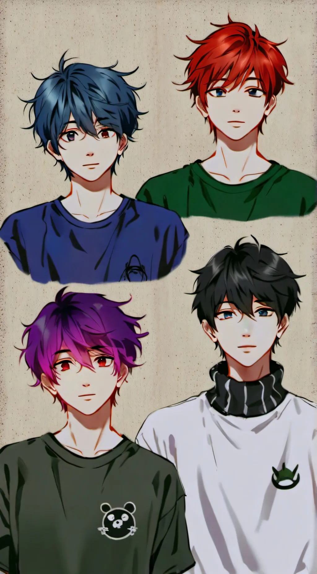 ai character: lovely gay  background