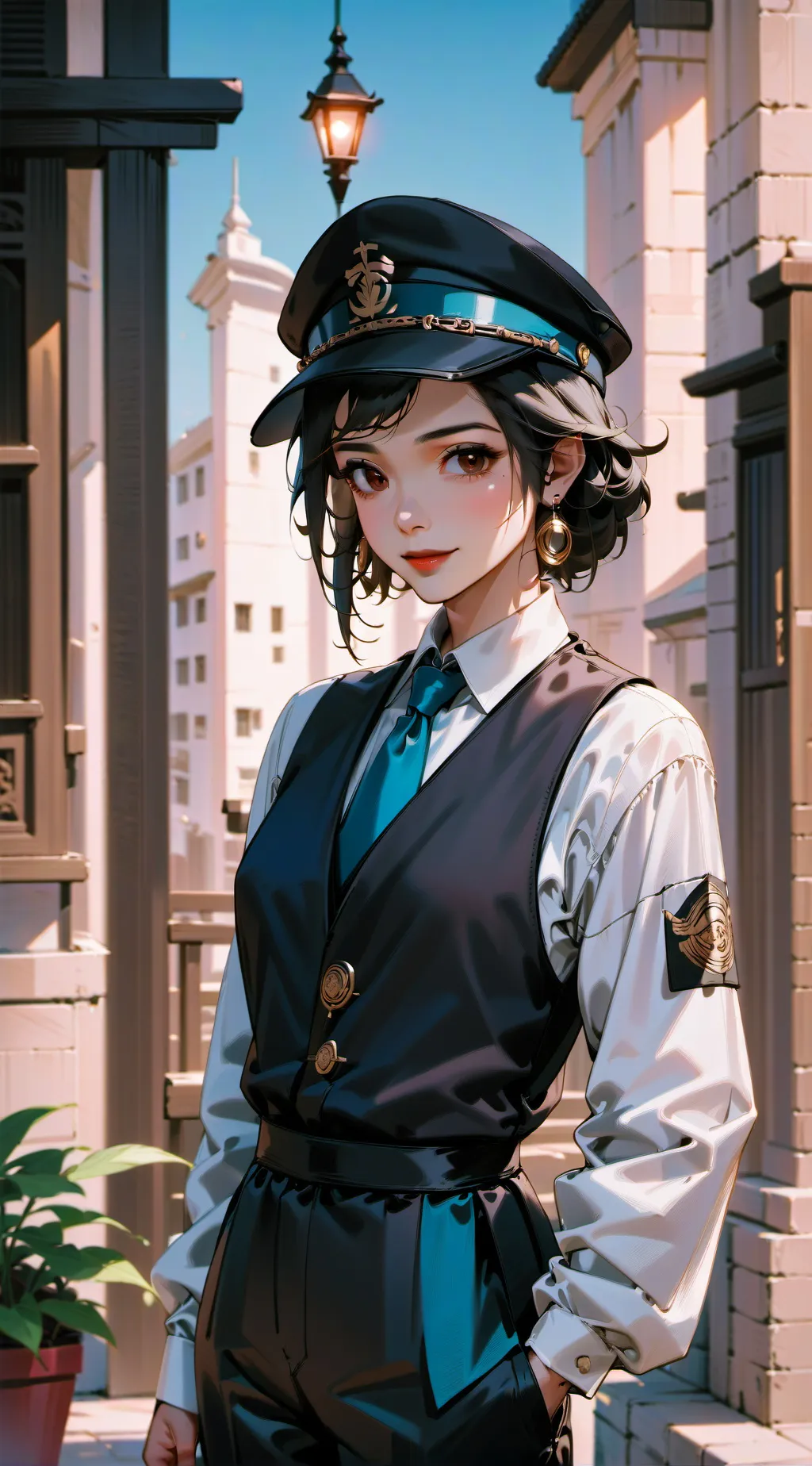 ai character: Cop background
