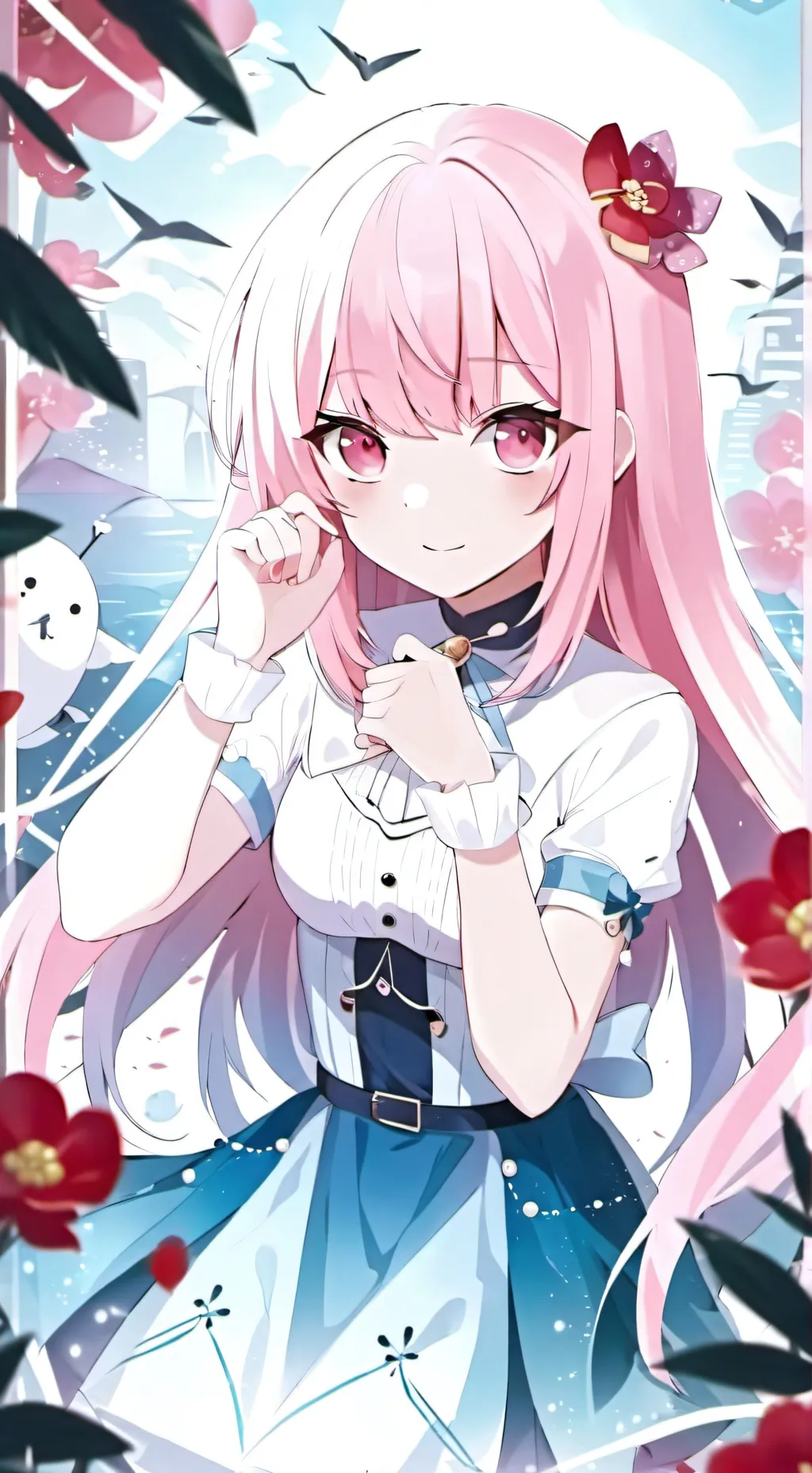 ai character: Akiko Ayashika background