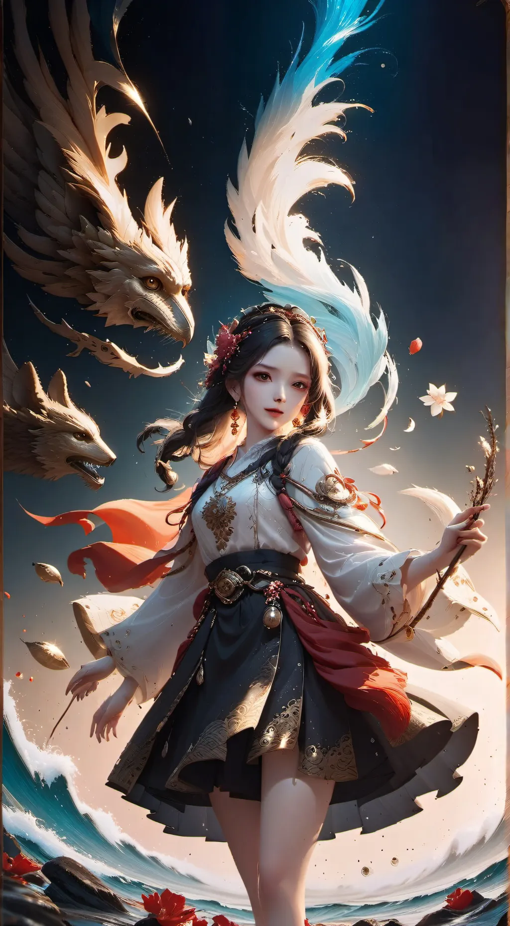 ai character: the queen mari Jay background