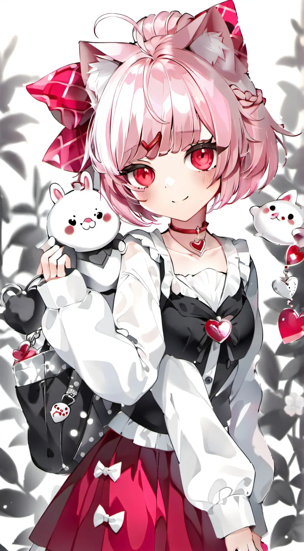 ai character: Mha hearts￼ background