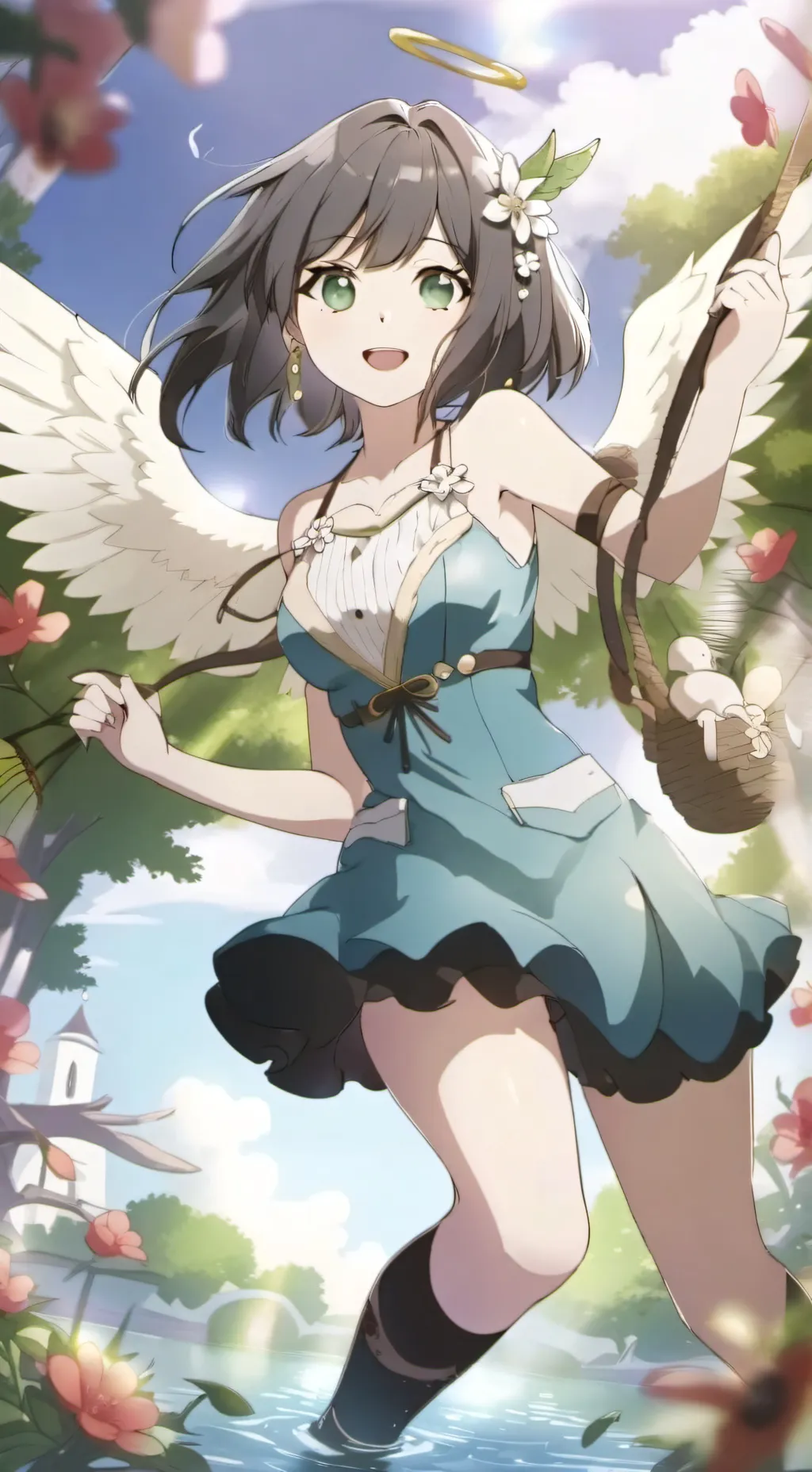 ai character: Aurora background